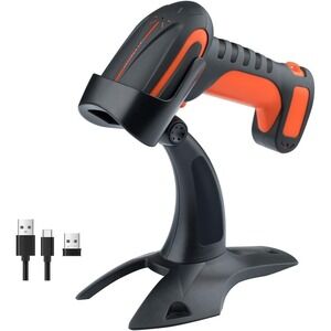 Tera Industrial Barcode Scanner – Wireless 2.4G + Bluetooth – 1D/2D/QR Code Read